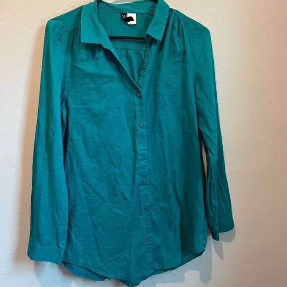 Divided 100% cotton blue button down H&M - Picture 1 of 7